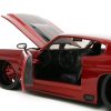 1971 Chevrolet Chevelle SS Red Metallic with Black Stripes "Pink Slips" Series 1/24 Diecast Model Car by Jada - Image 4