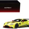 2018 Aston Martin Vantage GTE Le Mans PRO Presentation Car Lemon Green Metallic with Carbon and Red Accents "Aston Martin Racing" 1/18 Model Car by Autoart - Image 3