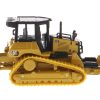 CAT Caterpillar D5 Track-Type Dozer Yellow with Fine Grading Undercarriage and Foldable Blade "High Line Series" 1/87 (HO) Scale Diecast Model by Diecast Masters - Image 2
