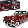 1950 Oldsmobile Rocket 88 Chariot Red with Black Top and Red and White Interior "American Muscle" Series 1/18 Diecast Model Car by Auto World - Image 5