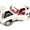 1963 Chevrolet Corvette Z06 Split-Window Coupe Ermine White with Red Interior "Muscle Car & Corvette Nationals" (MCACN) "American Muscle" Series 1/18 Diecast Model Car by Auto World - Image 3