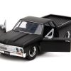 1967 Chevrolet El Camino Matt Black "Fast & Furious" Series 1/32 Diecast Model Car by Jada - Image 2